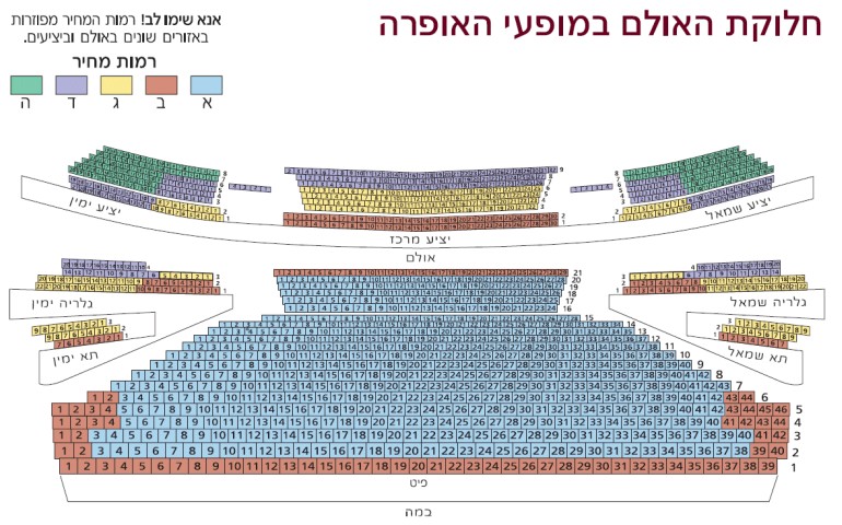 Nokia Arena Tel Aviv Seating Chart